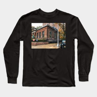 Autumn Day Brooklyn Orange Leaves Long Sleeve T-Shirt